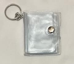 ミニフォトアルバム キーホルダー クリア ラメのサムネイル