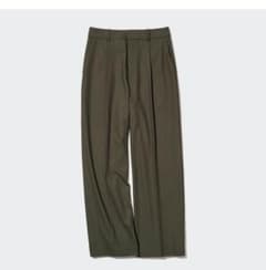 【UNIQLO】タックワイドパンツ(丈長め)のサムネイル