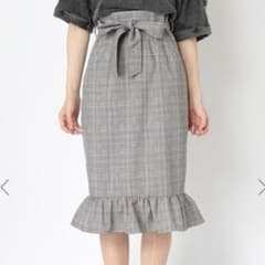 Ank Rouge チェック フリル マーメイド スカートのサムネイル