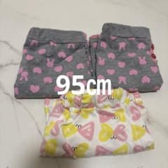 ウサギとハート柄ショートパンツ3点セットのサムネイル