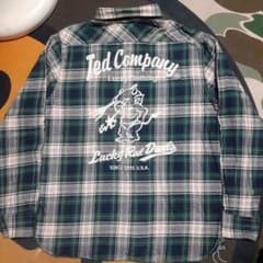 TEDMANテッドマン RED DEVIL刺繍 ネルシャツ長袖 エフ商会