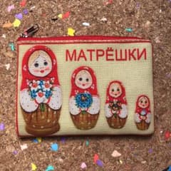 【ポーチ】マトリョーシカ柄のサムネイル