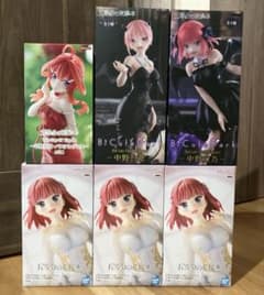 五等分の花嫁 中野一花 中野二乃 中野五月 フィギュア 6点セット