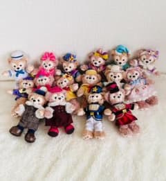 ダッフィー シェリーメイ ぬいぐるみバッジ 8点セット ダッフィー＆シェリーメイ】ぬいぐるみバッジ16体8ペアまとめ売り