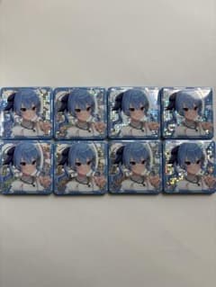 ホロライブ ホログラムスクエア缶バッジ 星街すいせい 8個セット ホロライブ ホログラムスクエア缶バッジ 星街すいせい 8個セット