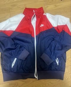NIKE ナイロンジャケット トリコロールカラー Lサイズ - メルカリ