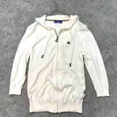 バーバリーブルーレーベル ジップパーカー M ホースロゴ ノバチェック