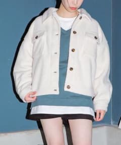 ボアジャケット韓国ファッションガーリーのサムネイル