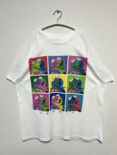 90s USA KERMIT カーミット アンディウォーホル パロディ Tシャツ 