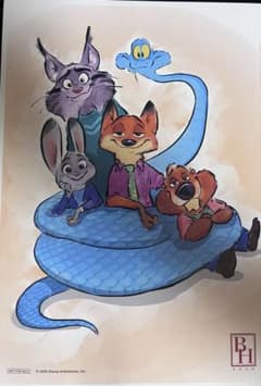 ズートピア イラストカード　映画特典のサムネイル
