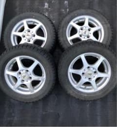 165/65R13 バリ山 スタッドレス4本セットタイヤホイールセット　アトレーのサムネイル