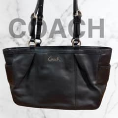 COACHコーチ トートバッグ ブラック レザー F17721 ギャラリー 肩掛 