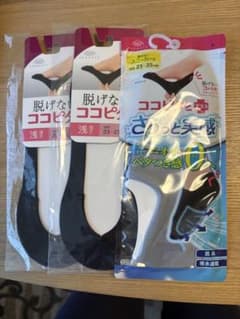 脱げないココピタ 浅型ソックス 3足セットのサムネイル