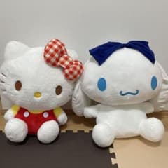 【セール】【セット】ハローキティ、シナモロール BIGぬいぐるみ