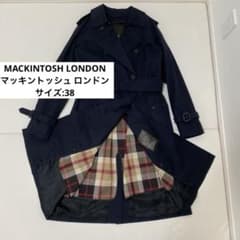 美品✨マッキントッシュロンドン トレンチコート ロング丈 ライナー ベルト 38 美品】マッキントッシュ ロンドン トレンチコート ライナー付 ベルト
