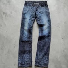 希少 パイソン柄 CIVARIZE シヴァーライズ デニム 鬼ヒゲ 44 蛇柄