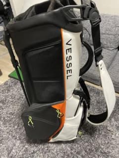 Vessel キャディバッグ ホワイト・オレンジ・ブラックのサムネイル