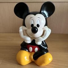 【レトロ】ミッキーマウス 貯金箱 ディズニー フィギュア プラスチックのサムネイル