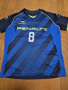PENALTY サッカーシャツ ブルー PENALTY ペナルティ サッカーシャツ ブルー ブラック 8番 - メルカリ