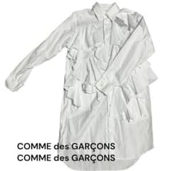 COMME des GARÇONS フリル付きシャツ XS ホワイト - メルカリ