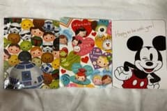 Disneyツムツム ＆ スターウォーズ ＆ ミッキーマウス 付箋セット 3冊のサムネイル