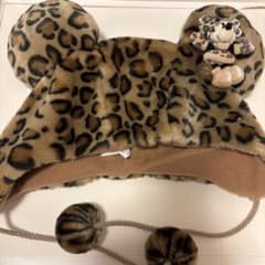 東京ディズニーリゾート ヒョウ柄 ファンキャップ ミニーマウスのサムネイル