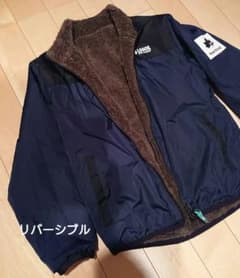 ロゴス リバーシブル ジップアップ ボア アウター 160のサムネイル