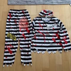 囚人服 仮装 コスプレ 全身セット ハロウィンのサムネイル
