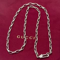 GUCCI 구찌 렉탄글 체인 목걸이 50cm AG925