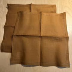 ✳︎ HERMÈS ✳︎ ナプキン 2枚組 ブラウン ✳︎ HERMÈS ✳︎ ナプキン 2枚組 ブラウン - メルカリ