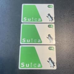 Suica スイカ 無記名 3枚セットのサムネイル
