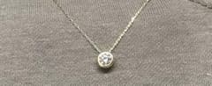 VERITE 一粒石 ダイヤモンドネックレス k18 0.3ct - メルカリ
