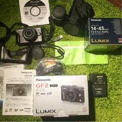LUMIX G DMC-GF2 ミラーレス一眼カメラ ダブルレンズキット 黒のサムネイル