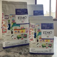 ELMO キャットフード インドア 成猫用 2kg×2 400g×1のサムネイル
