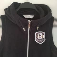 MUNSINGWEAR レディース ゴルフ フード付きベスト ブラック Mのサムネイル