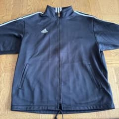 adidas ブラック ジップアップジャージ Lサイズのサムネイル