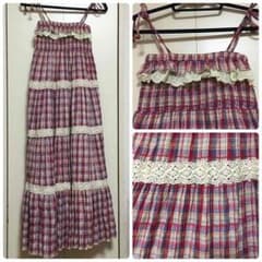 LIZ LISA ♡ チェックマキシワンピースのサムネイル