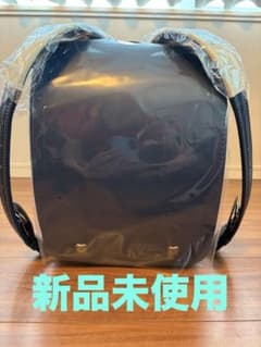 新品未使用ランドセル 濃いブルー 軽いクラリーノ A4フラット 雨カバー 