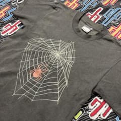80-90S ONEITAボディ　スパイダーウェブＴシャツ　Ｌサイズ　USA製のサムネイル