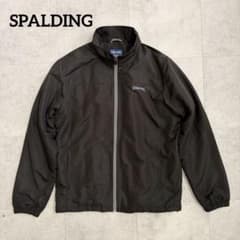 SPALDING 스폴딩 윈드브레이커 뒷보어 뒷기모 블랙 LL
