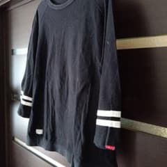 WTAPS　ブラック✕ホワイト(XL)七分丈Ｔのサムネイル