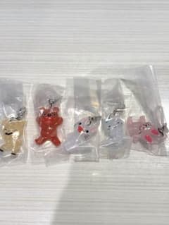 ノンタン めじるしアクセサリー 全5種セット コンプリート　ガチャのサムネイル