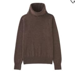 ユニクロ　カシミヤ100%タートルネックセーターのサムネイル