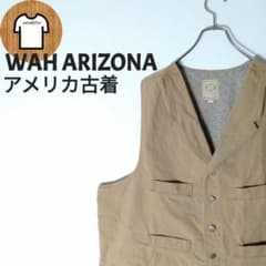 WAH ARIZONA 데님 베스트 2XL 4 포켓 안감 꽃무늬 A512