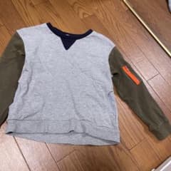 Gin Lab トレーナー 130cm グレー/オリーブのサムネイル