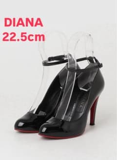 DIANA ダイアナ ハイヒール （9cm）エナメル ブラック/レッドのサムネイル