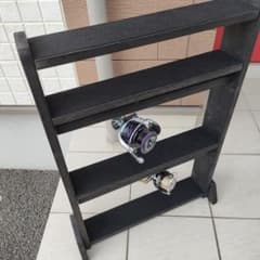 【tkfishingさん専用】リールスタンド 【特注】リール棚2段(塗装)棚4段 tkfishingさん専用】リールスタンド 【特注】リール棚2段(塗装)棚4段