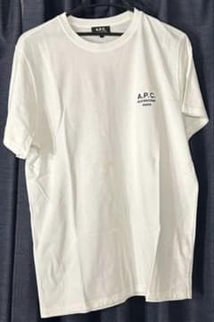 A.P.C. Tシャツ ホワイト ロゴプリント Lサイズ