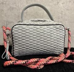 L4K3 レイク　マカロン　ショルダーバッグ　グレー L4K3 レイク ハンドバッグ ショルダーバッグ グレー マカロン 2way