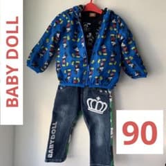 BABY DOLL ミッキー柄セットアップ90 4点セットのサムネイル